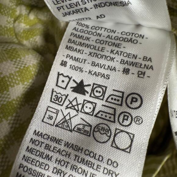 Levi’s Janey Check Green Plaid Button Front Jacket Size Medium - Picture 11 of 15